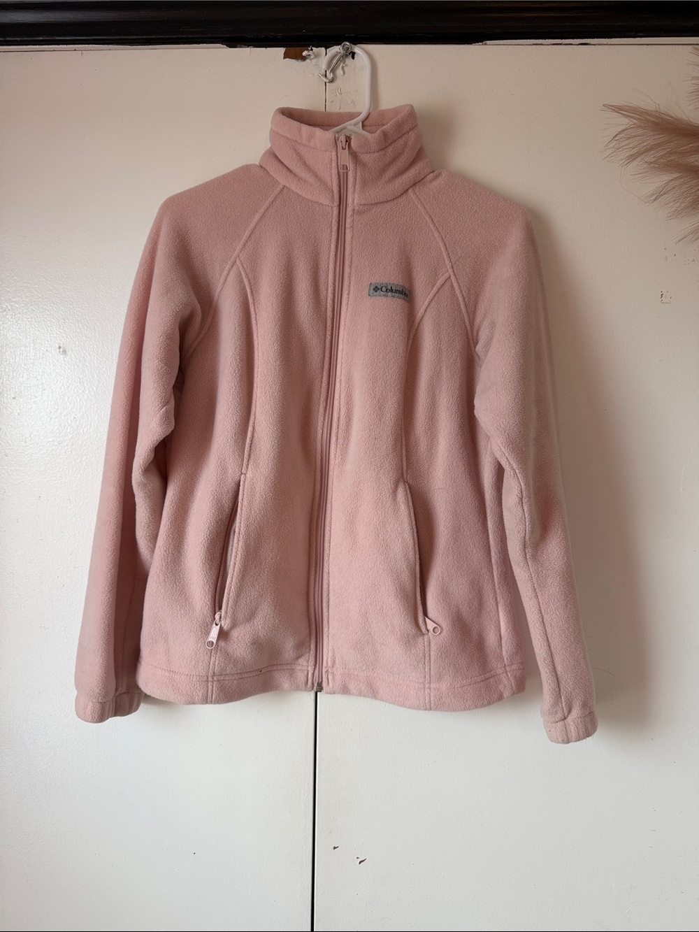 Columbia Women's Blush Pink Full‑Zip Teddy Fleece Jacket